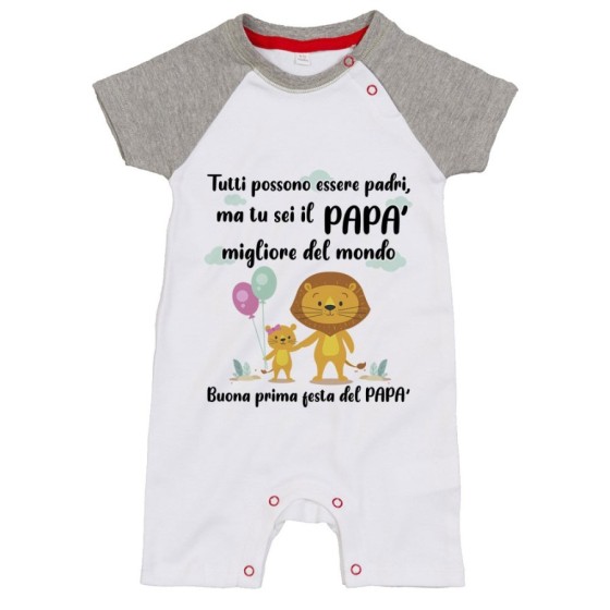 Pagliaccetto neonato tutti possono essere padri ma tu sei il migliore al mondo Per il papà
