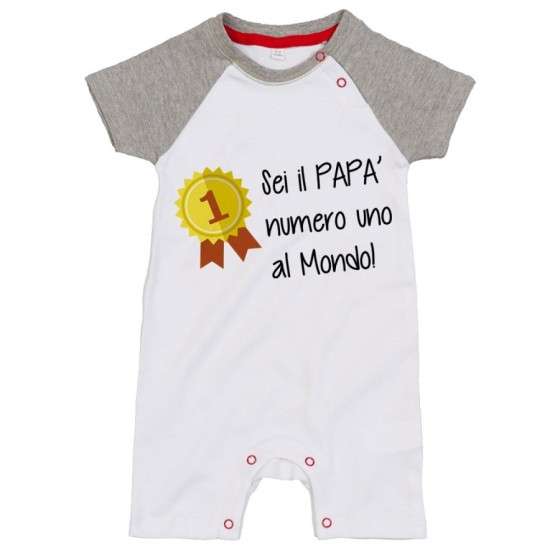 Pagliaccetto neonato sei il papà numero uno al mondo Per il papà