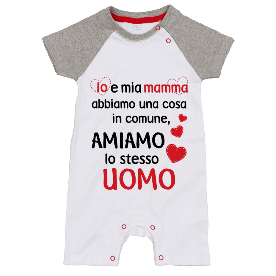 Pagliaccetto neonato io e mamma abbiamo una cosa in comune amiamo lo stesso uomo Per il papà