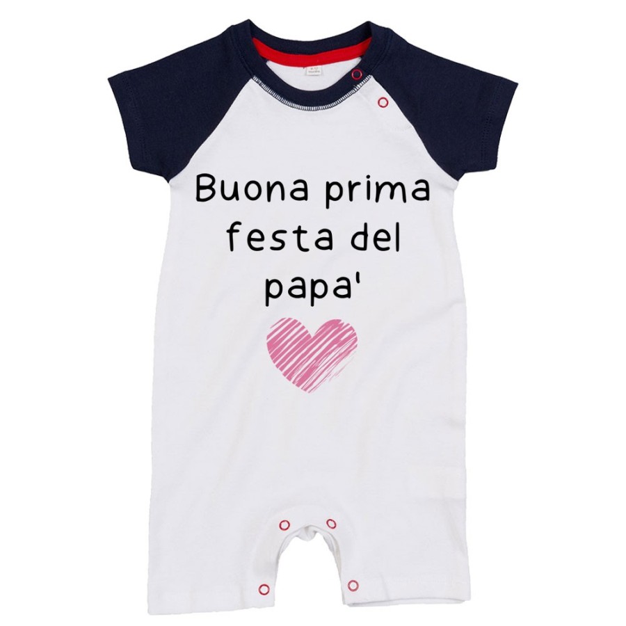 Pagliaccetto neonato buona prima festa del papà Per il papà