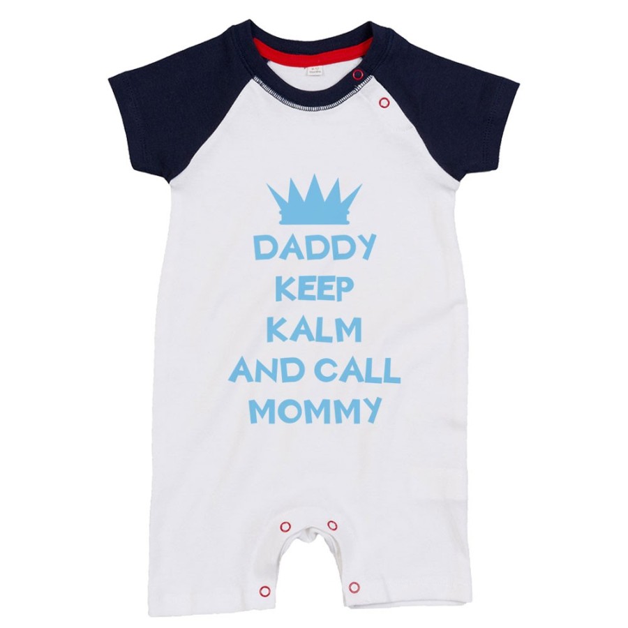 Pagliaccetto neonato daddy keep calm and call mommy Per il papà