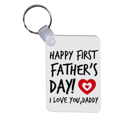Portachiavi happy first father's day i love you daddy Per il papà