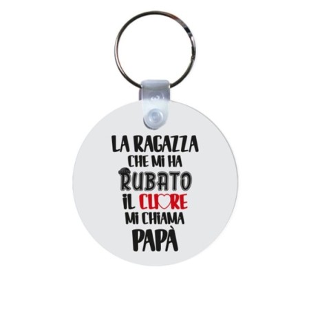 Portachiavi la ragazza che mi ha rubato il cuore mi chiama papà Per il papà