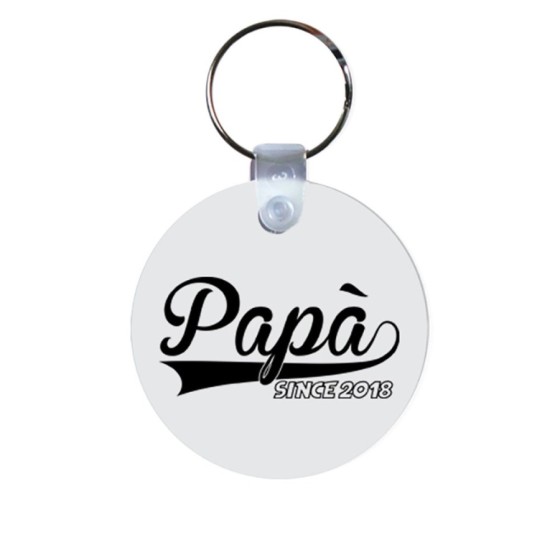 Portachiavi con anno personalizzato papà since Per il papà