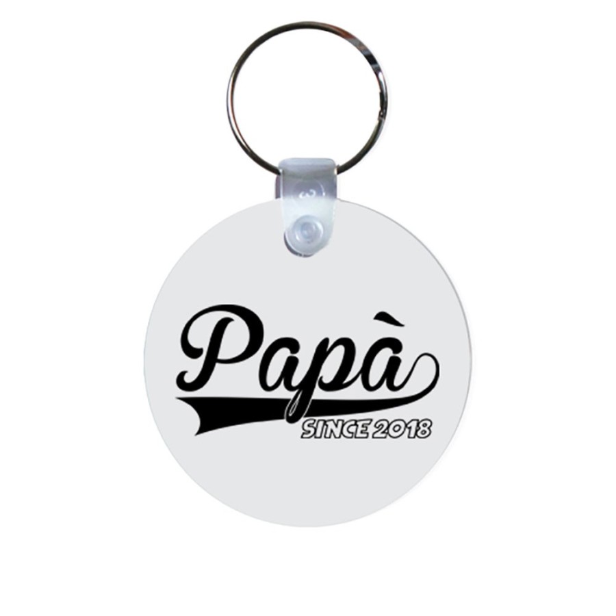 Portachiavi con anno personalizzato papà since Per il papà