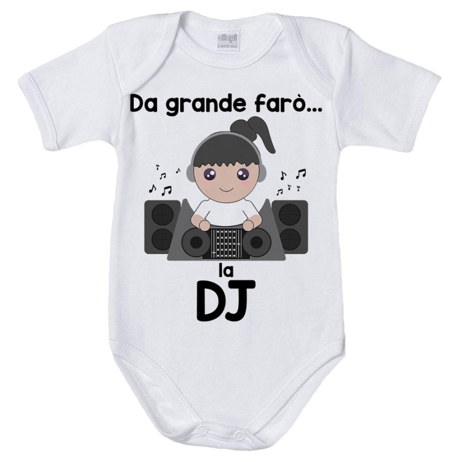 Body neonato da grande farò il dj Da grande farò