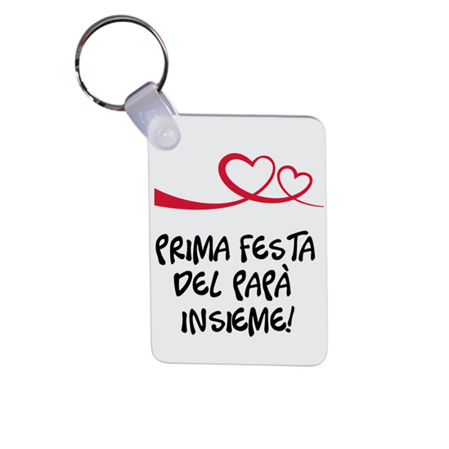 Portachiavi prima festa del papà insieme Per il papà