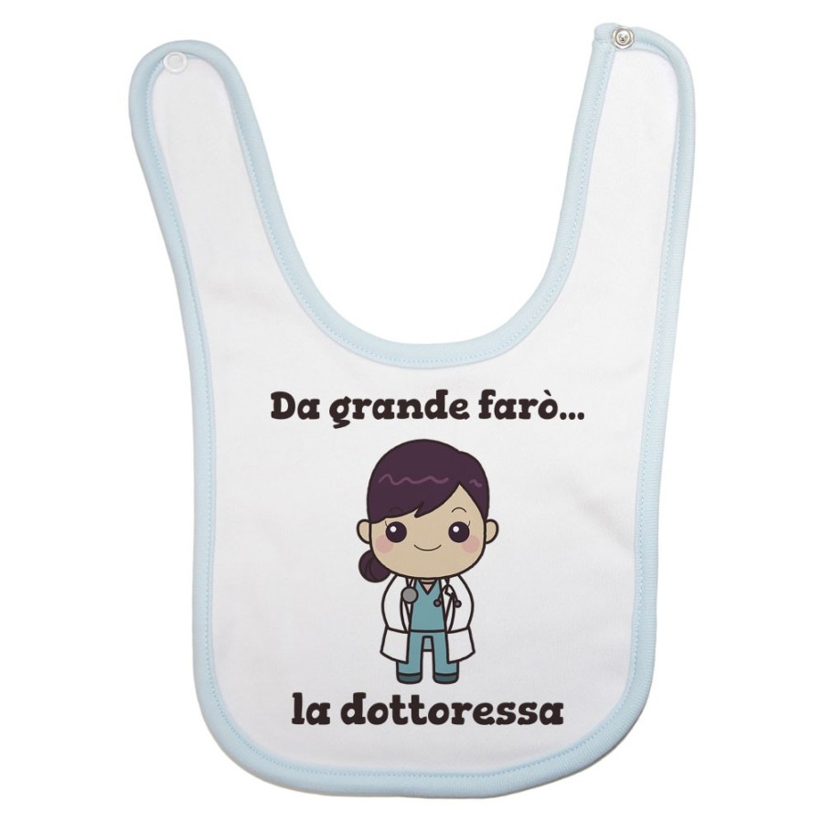Bavaglino neonata da grande farò la dottoressa Da grande farò