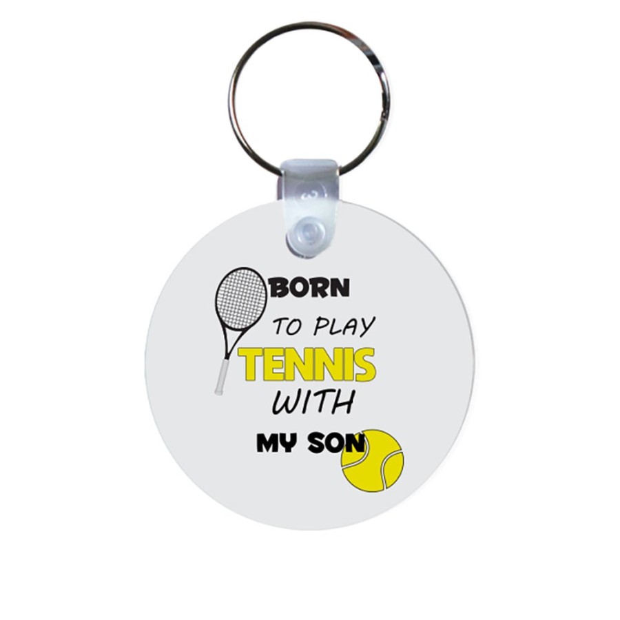 Portachiavi born to play tennis with my son daughter Per il papà
