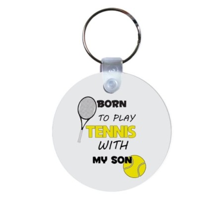 Portachiavi born to play tennis with my son daughter Per il papà