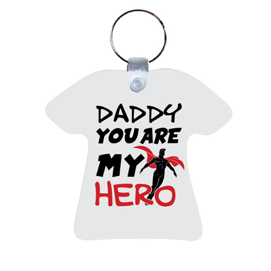 Portachiavi daddy you are my hero Per il papà