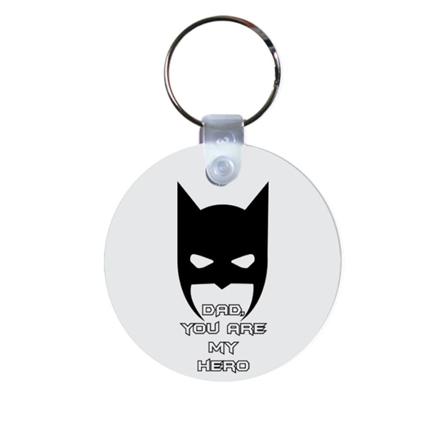 Portachiavi dad you are my hero batman icon Per il papà