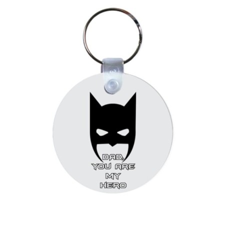 Portachiavi dad you are my hero batman icon Per il papà
