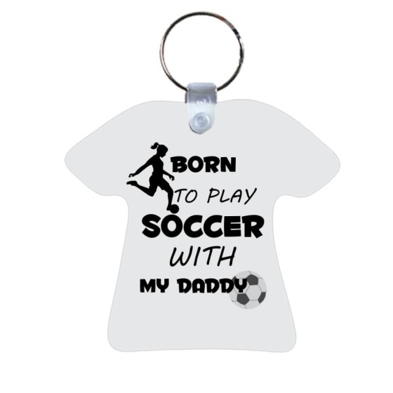Portachiavi born to play soccer with my son daughter Per il papà