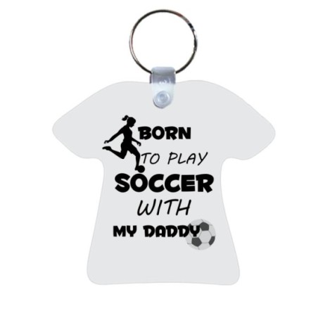 Portachiavi born to play soccer with my son daughter Per il papà