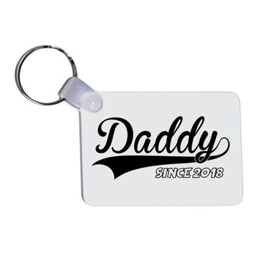 Portachiavi con anno personalizzato daddy since Per il papà
