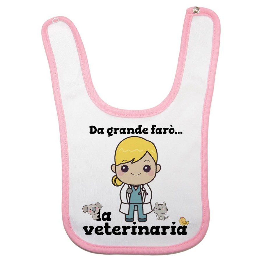 Bavaglino neonata da grande farò la veterinaria Da grande farò