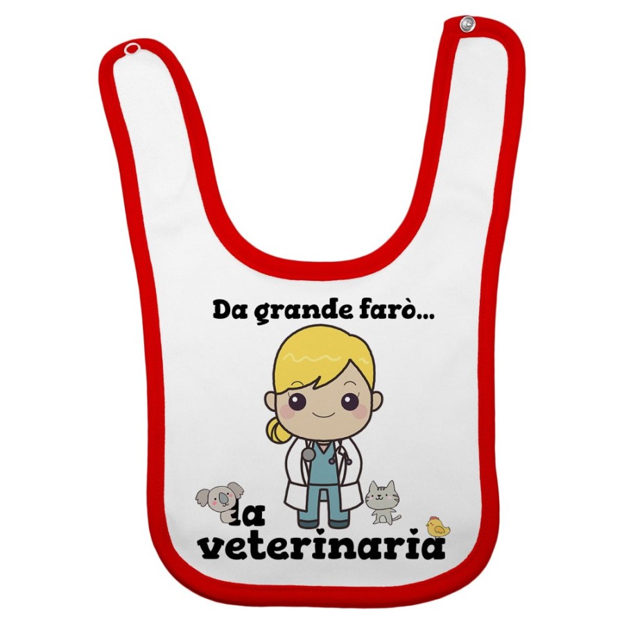 Bavaglino neonata da grande farò la veterinaria Da grande farò