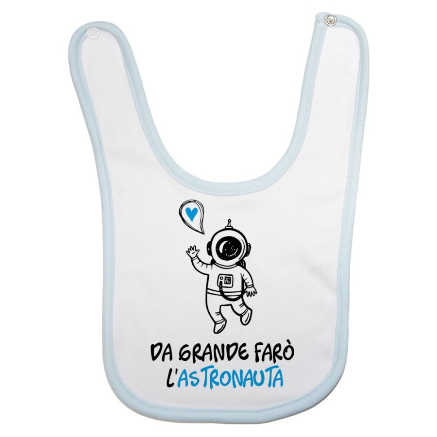 Bavaglino neonato da grande farò l'astronauta Da grande farò