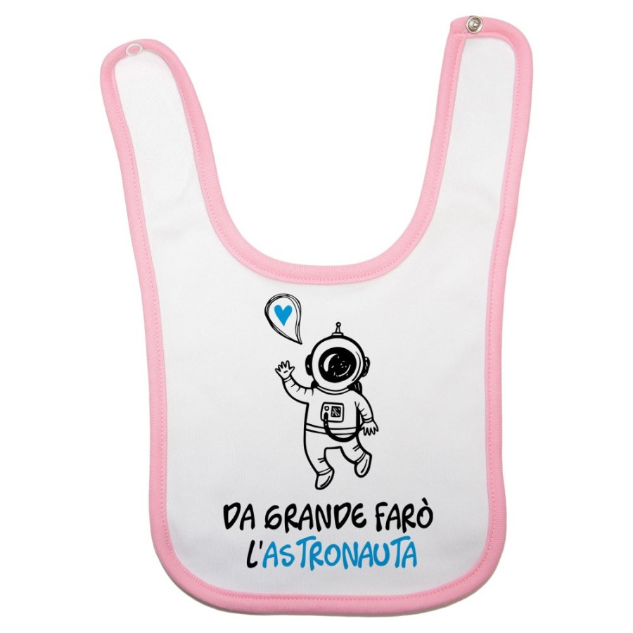 Bavaglino neonato da grande farò l'astronauta Da grande farò