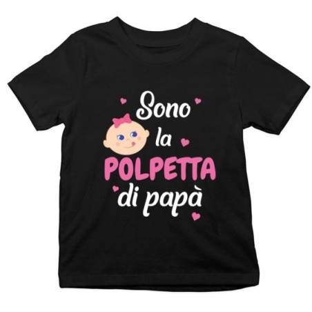 T-shirt bambino sono la polpetta di papà