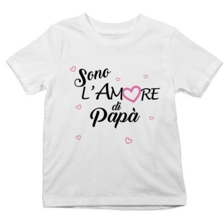 T-shirt bambino sono l'amore di papà Per il papà