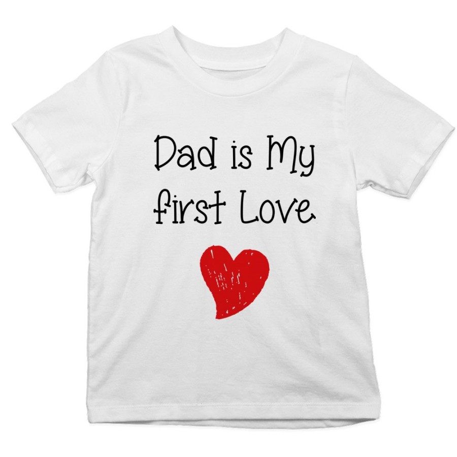 T-shirt bambino dad is my first love Per il papà
