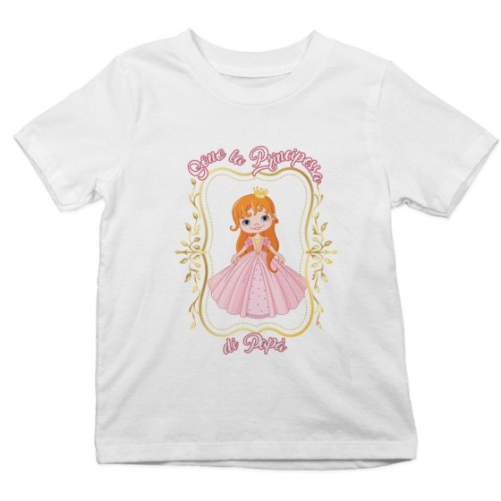 T-shirt bambina sono la principessa di papà Per il papà