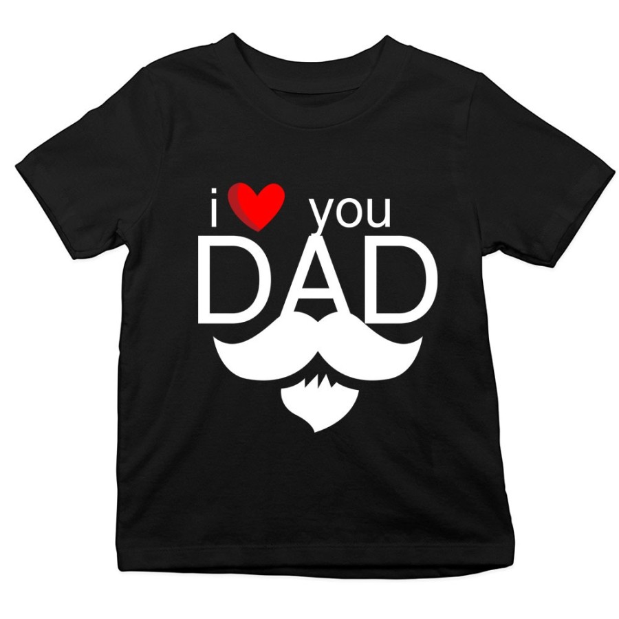 T-shirt bambino i love you dad Per il papà