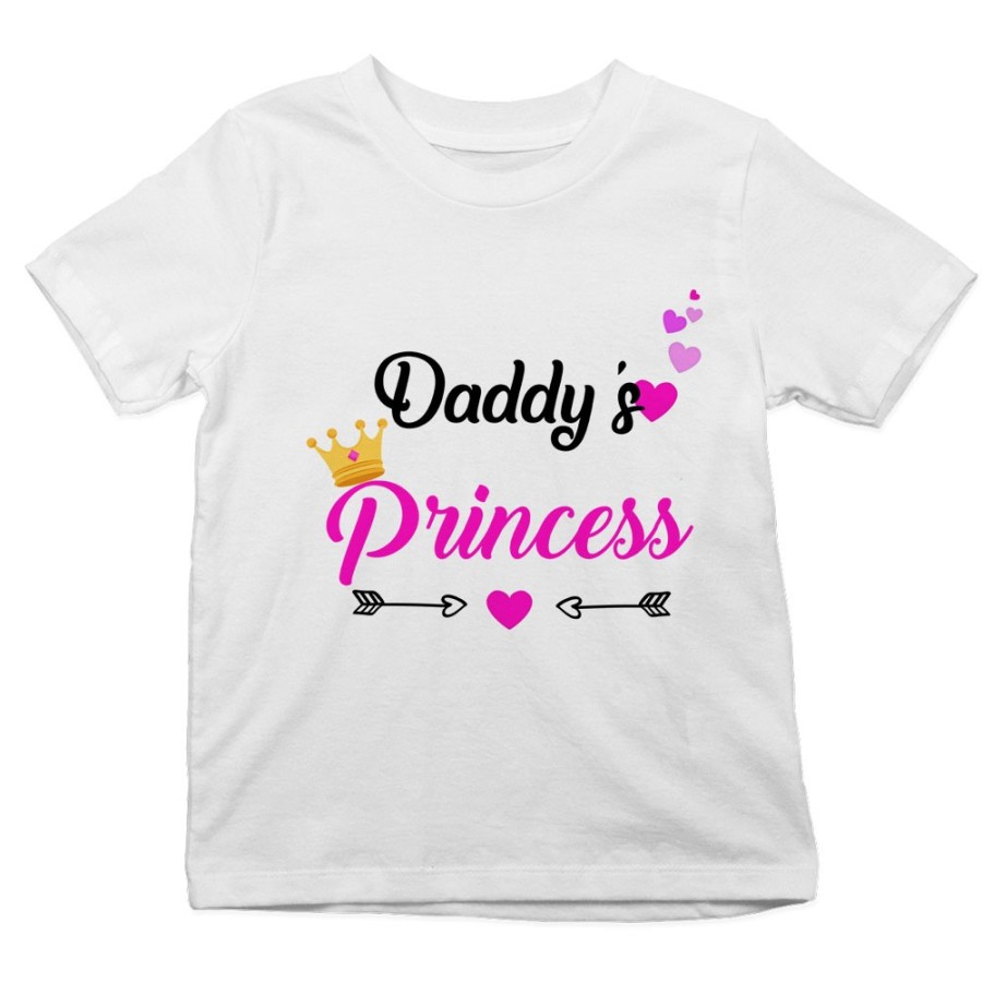 T-shirt bambino daddy's prince princess Per il papà