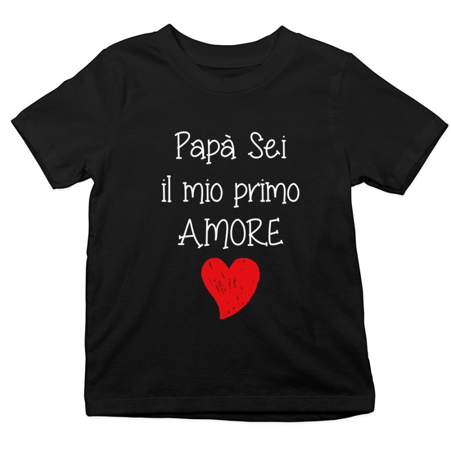 T-shirt bambino papà sei il mio primo amore Per il papà