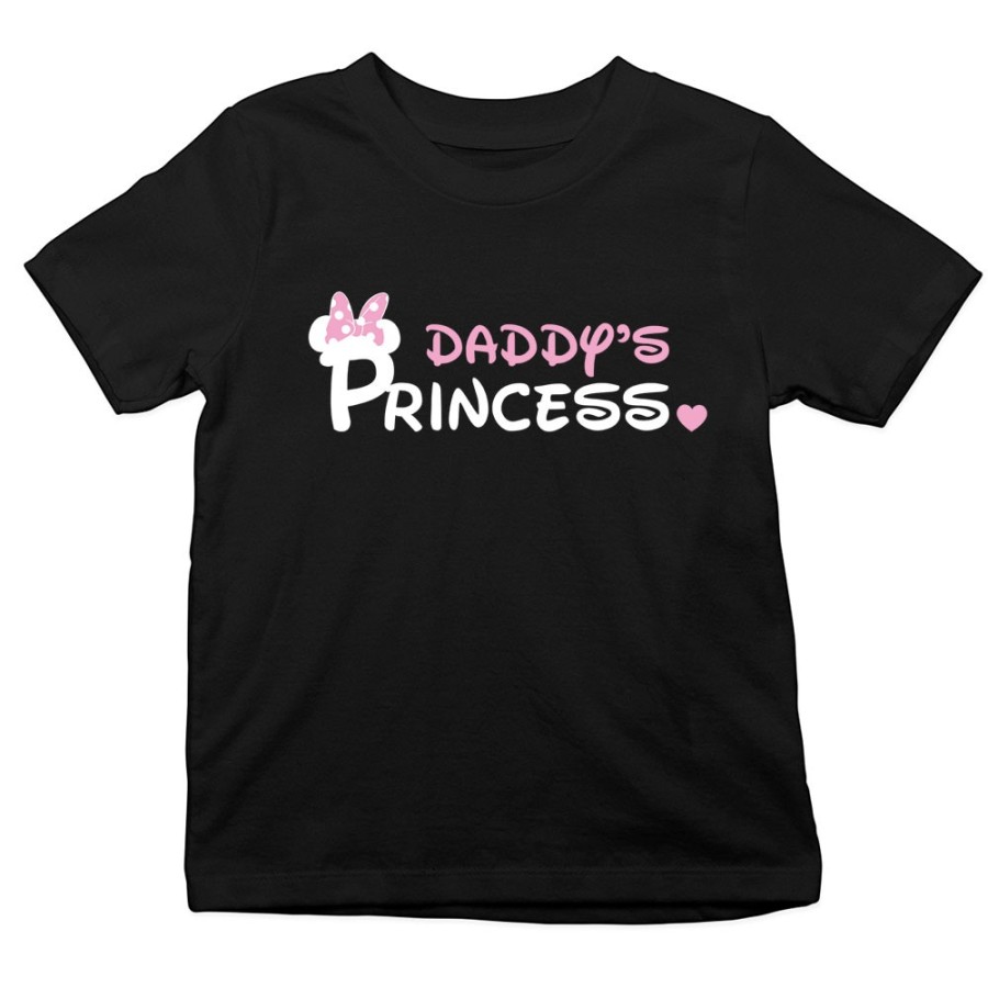 T-shirt bambino daddy's pince princess mickey Per il papà