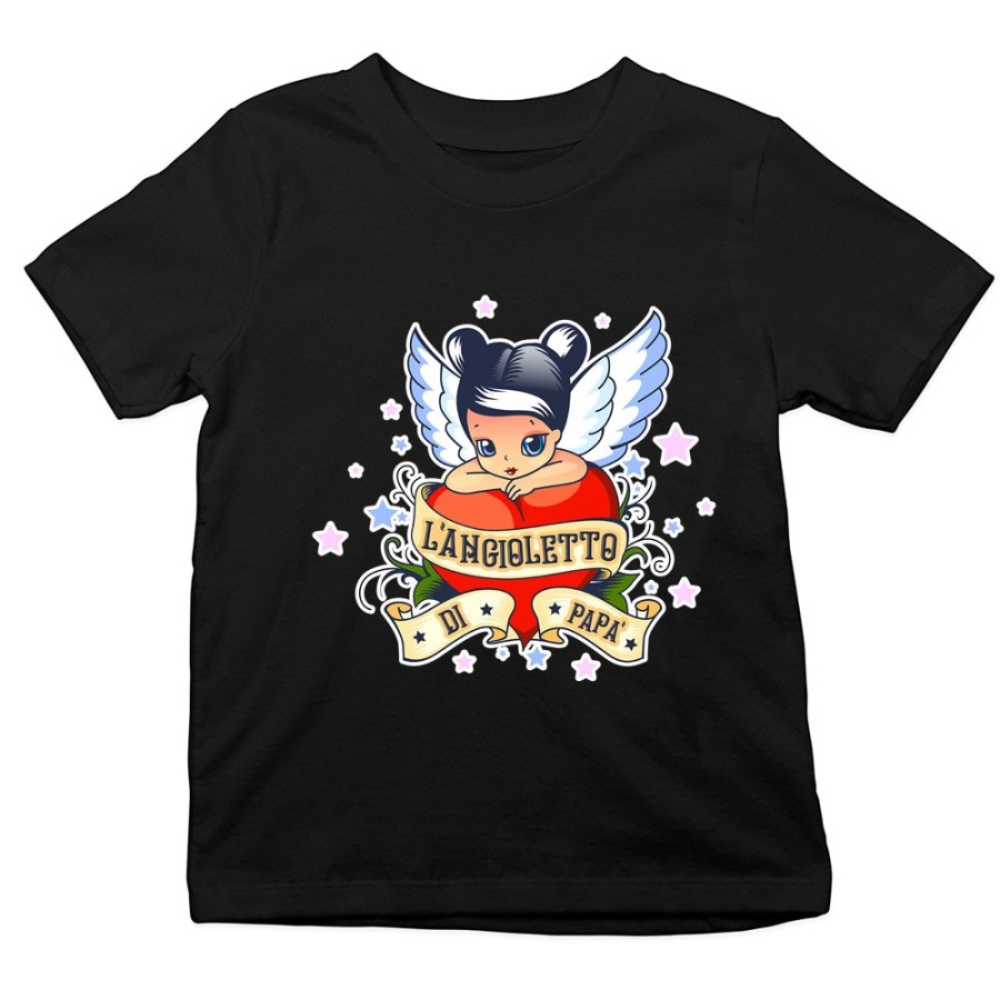 T-shirt bambina l'angioletto di papà Per il papà