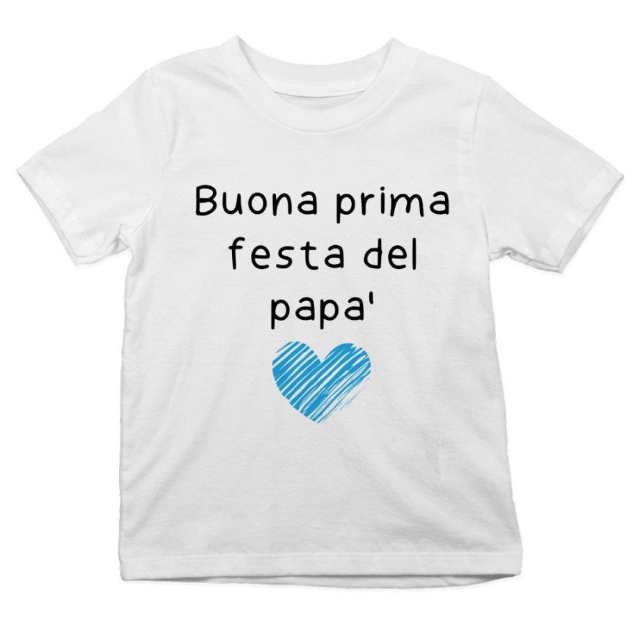 T-shirt bambino buona prima festa del papà Per il papà