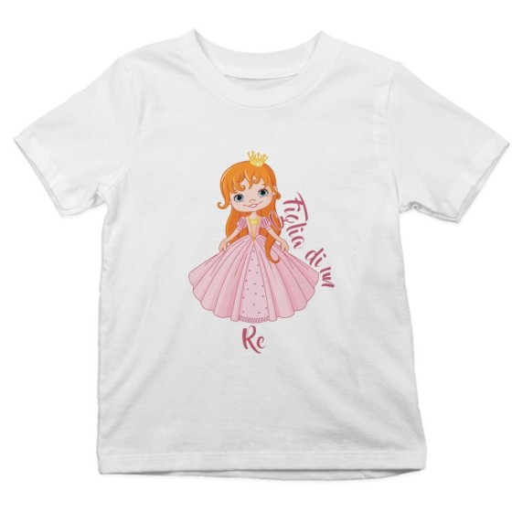 T-shirt bambina figlia di un re royal Per il papà