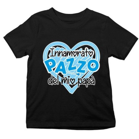 T-shirt bambino innamorato pazzo del mio papà Per il papà