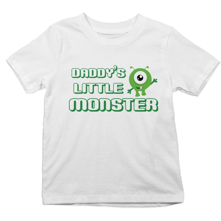 T-shirt bambino daddy's little monster Per il papà