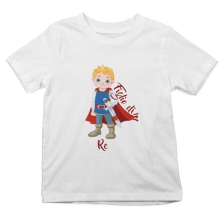 T-shirt bambino figlio di un re royal Per il papà