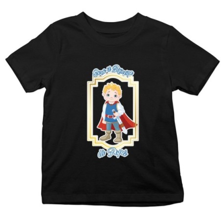 T-shirt bambino sono il principe di papà