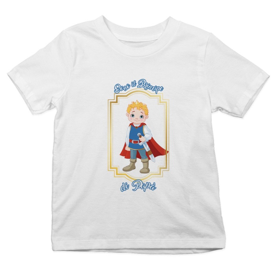 T-shirt bambino sono il principe di papà Per il papà