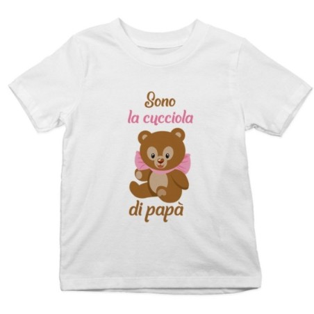 T-shirt bambino sono il cucciolo di papà Per il papà