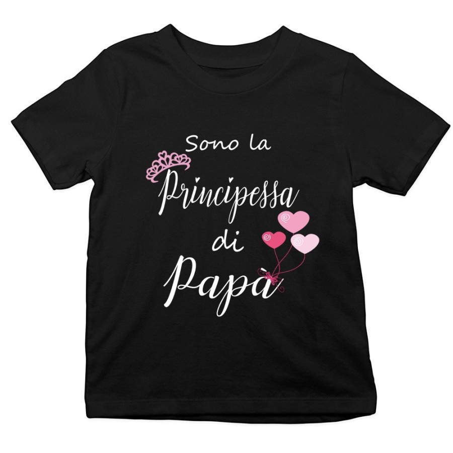 T-shirt bambina sono la principessa di papà Per il papà