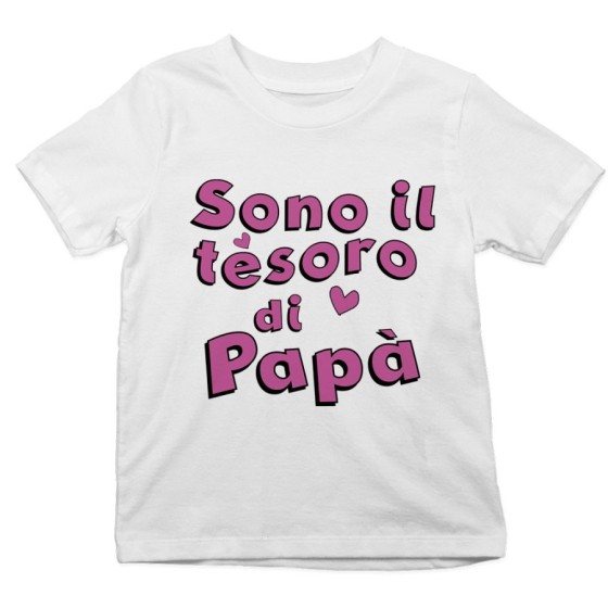 T-shirt bambino sono il tesoro di papà Per il papà