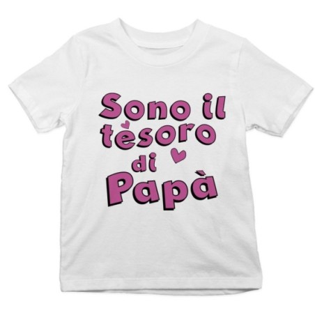 T-shirt bambino sono il tesoro di papà