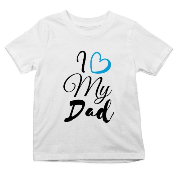 T-shirt bambino i love my dad Per il papà