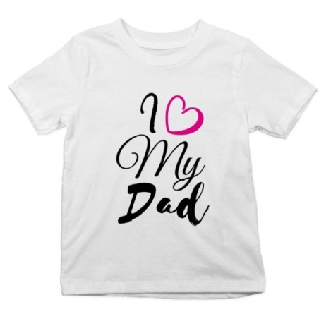 T-shirt bambino i love my dad Per il papà