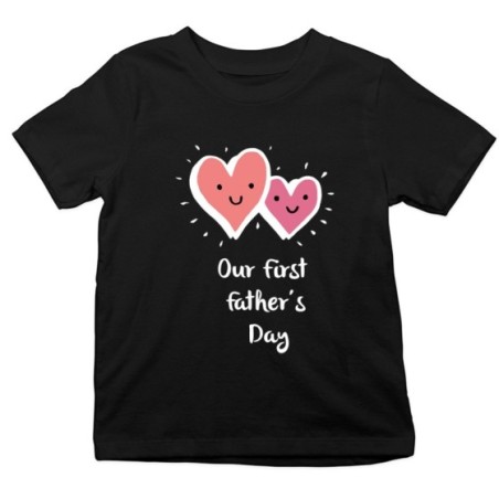 T-shirt bambino our first father's day Per il papà