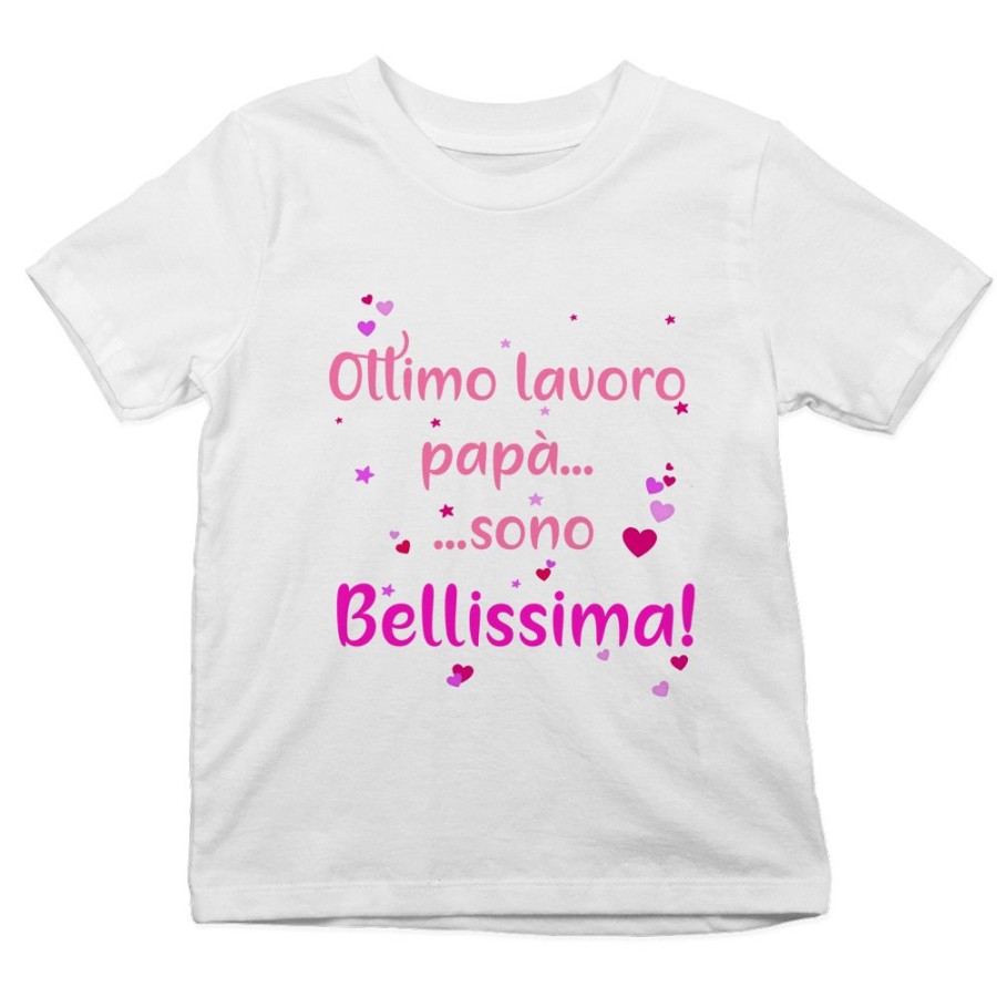 T-shirt bambino ottimo lavoro papà sono bellissimo Per il papà