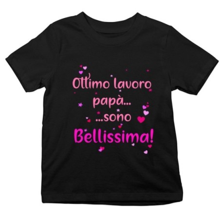 T-shirt bambino ottimo lavoro papà sono bellissimo Per il papà