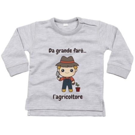 Felpa neonato da grande farò l'agricoltore